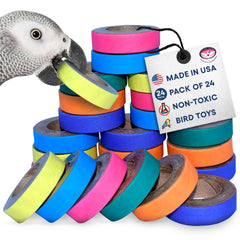 Fatty Bagels de Super Bird Creations, núcleo de cartón duradero para roer.
