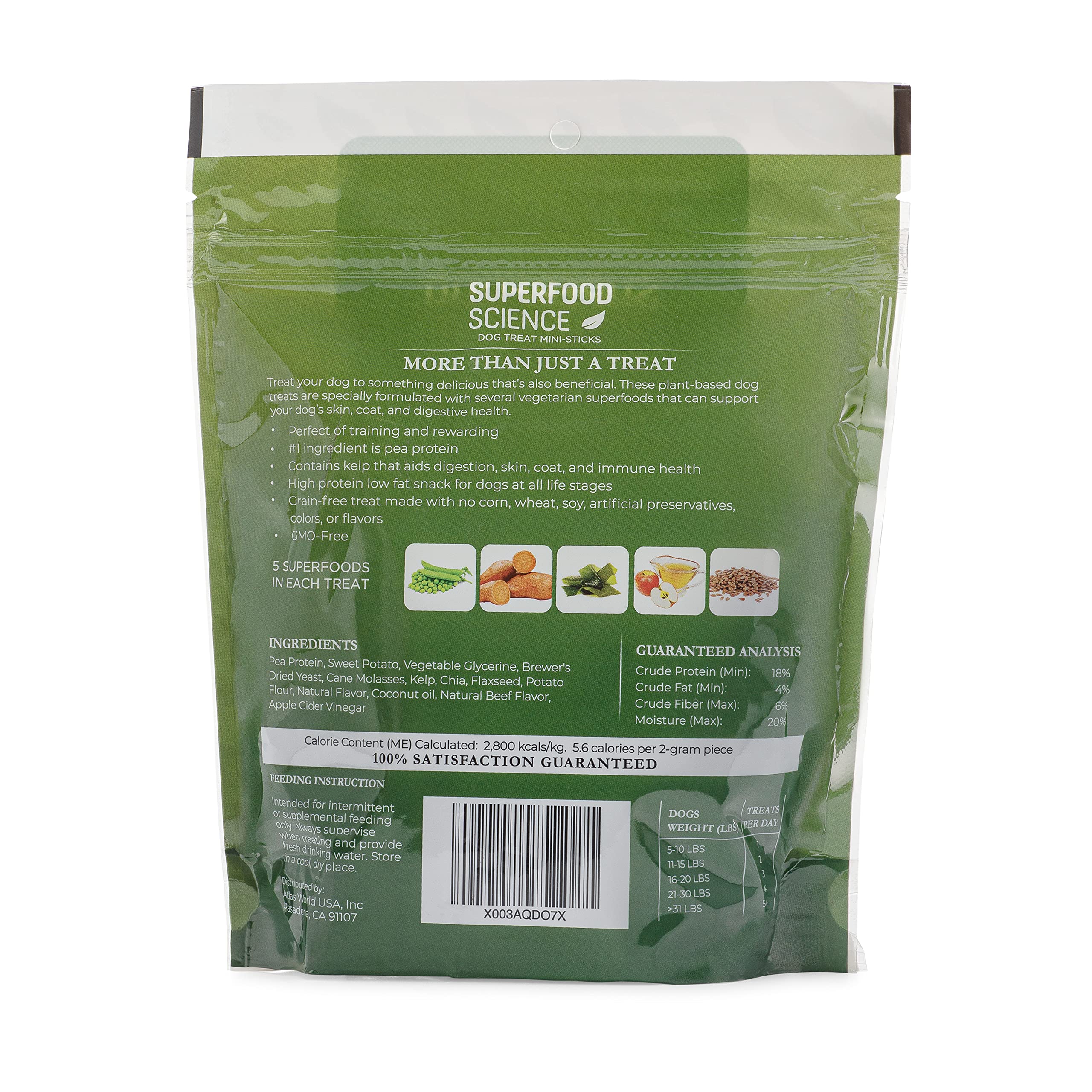 Chia et lin dans les friandises Superfood Science favorisant une digestion harmonieuse.