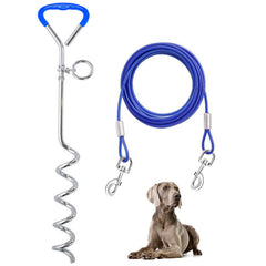 Supet cable de sujeción para perro exterior con 10 pies, ideal para libertad controlada