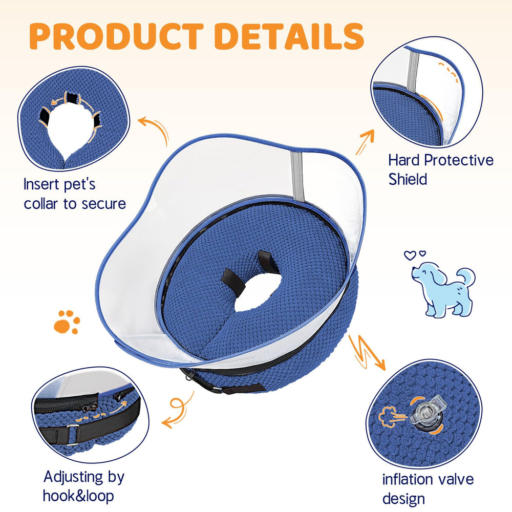 Supet diseño rosquilla inflable para mascotas mantiene a la mascota cómoda y segura.