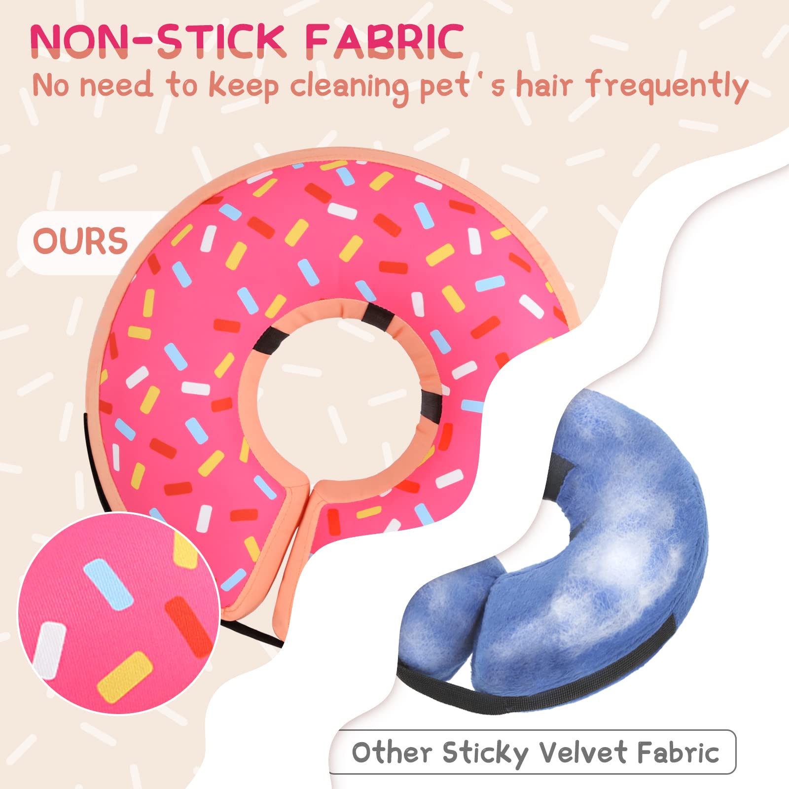 Interior con apoyo de aire, collar dona inflable Supet mantiene cuello cómodo