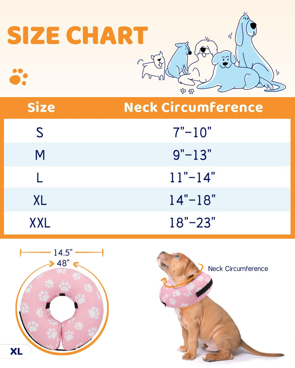 Supet collar dona inflable reduce estrés al evitar la presión rígida.