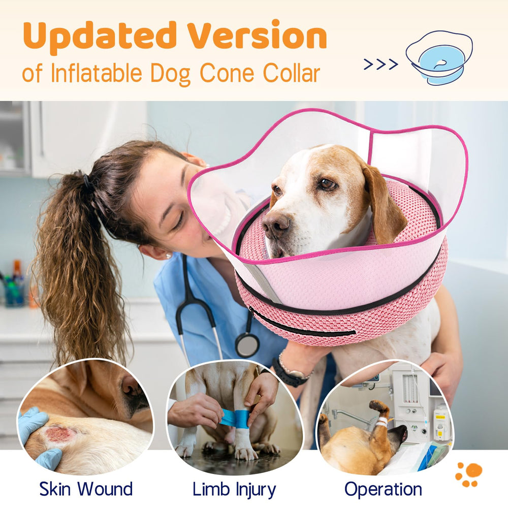 Supet collar donut inflable con cubierta 3D suave para comodidad diaria.