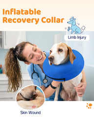 Supet collar donut inflable postoperatorio mantiene comodidad al dormir.