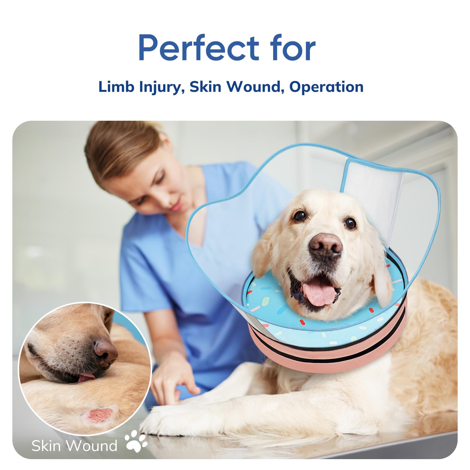 Funda lavable con cremallera oculta facilita limpieza del collar Supet