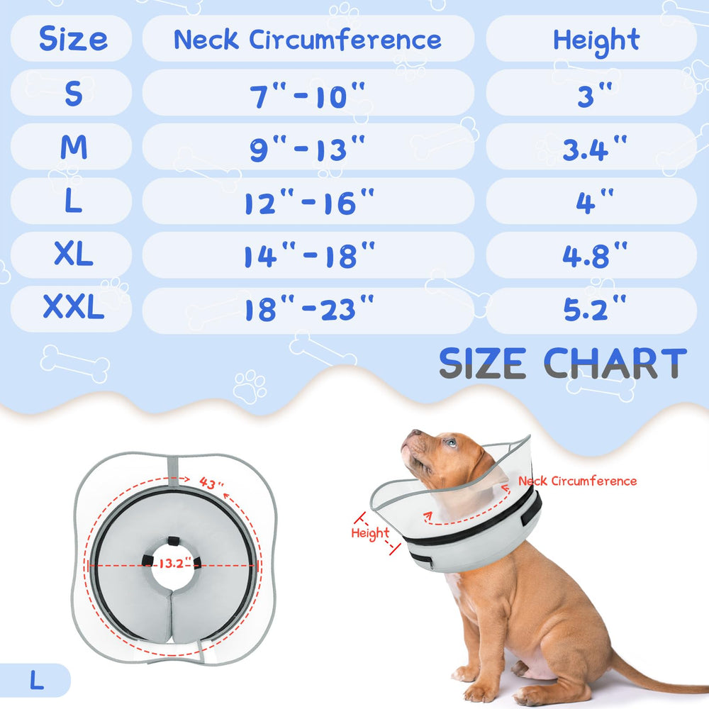Supet collar inflable donut ajuste interior para fijar al collar habitual