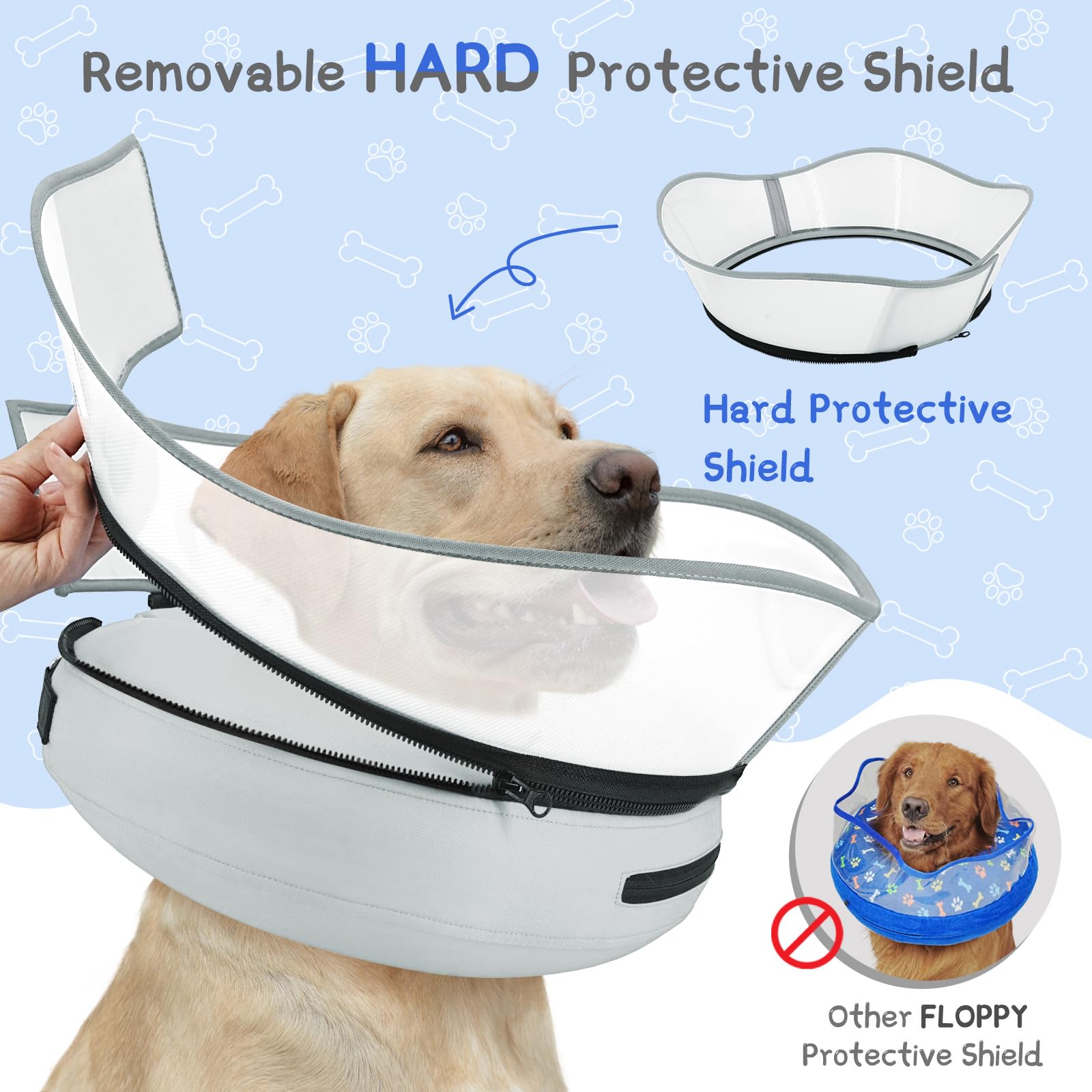 Supet collar inflable donut escudo removible protege áreas sensibles
