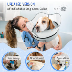 Supet collar inflable donut lateral, ajuste suave y seguro