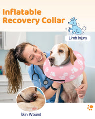 Supet collar inflable para perro, ajuste con velcro seguro