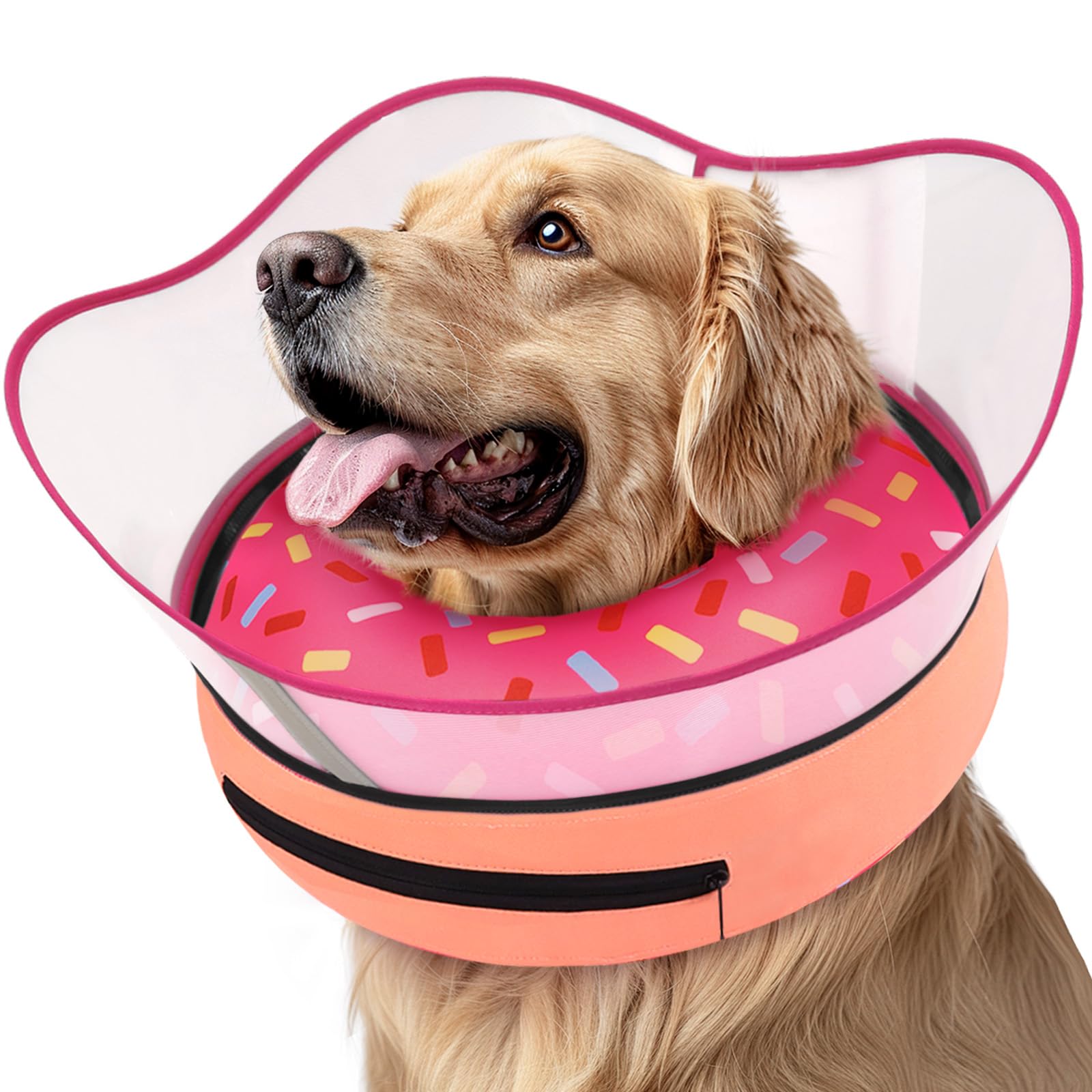 El Supet collar inflable rosquilla con escudo protege áreas tratadas de tu perro
