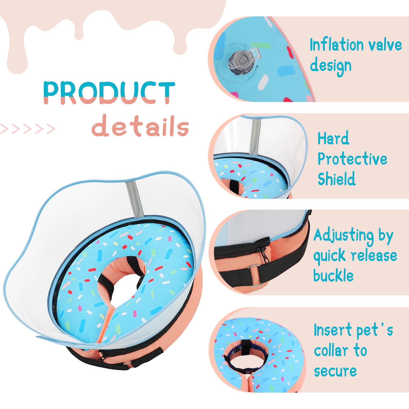 Supet cono donut ideal para uso posquirúrgico en casa
