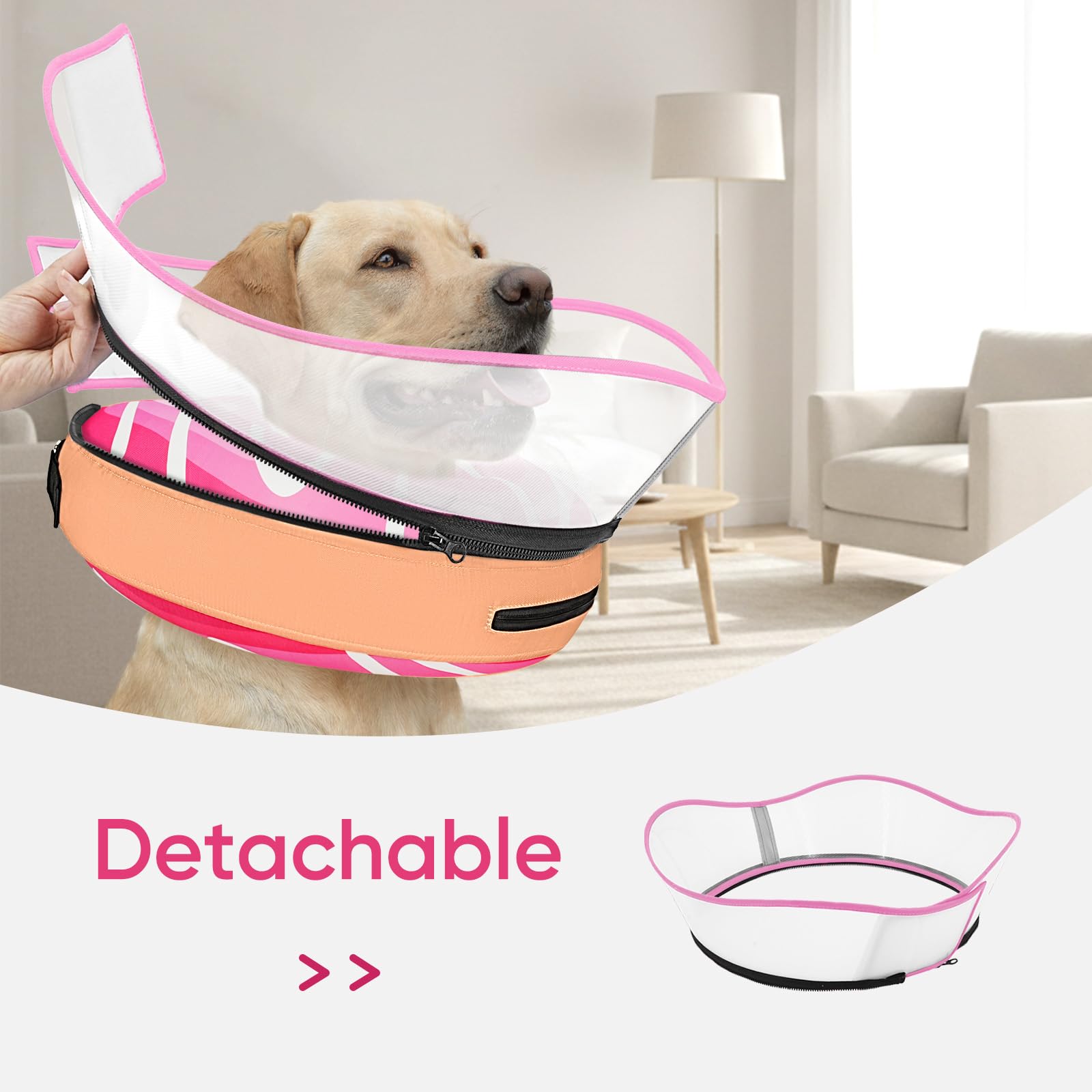 Ajuste doble de Supet dona inflable rosada XL para razas grandes.