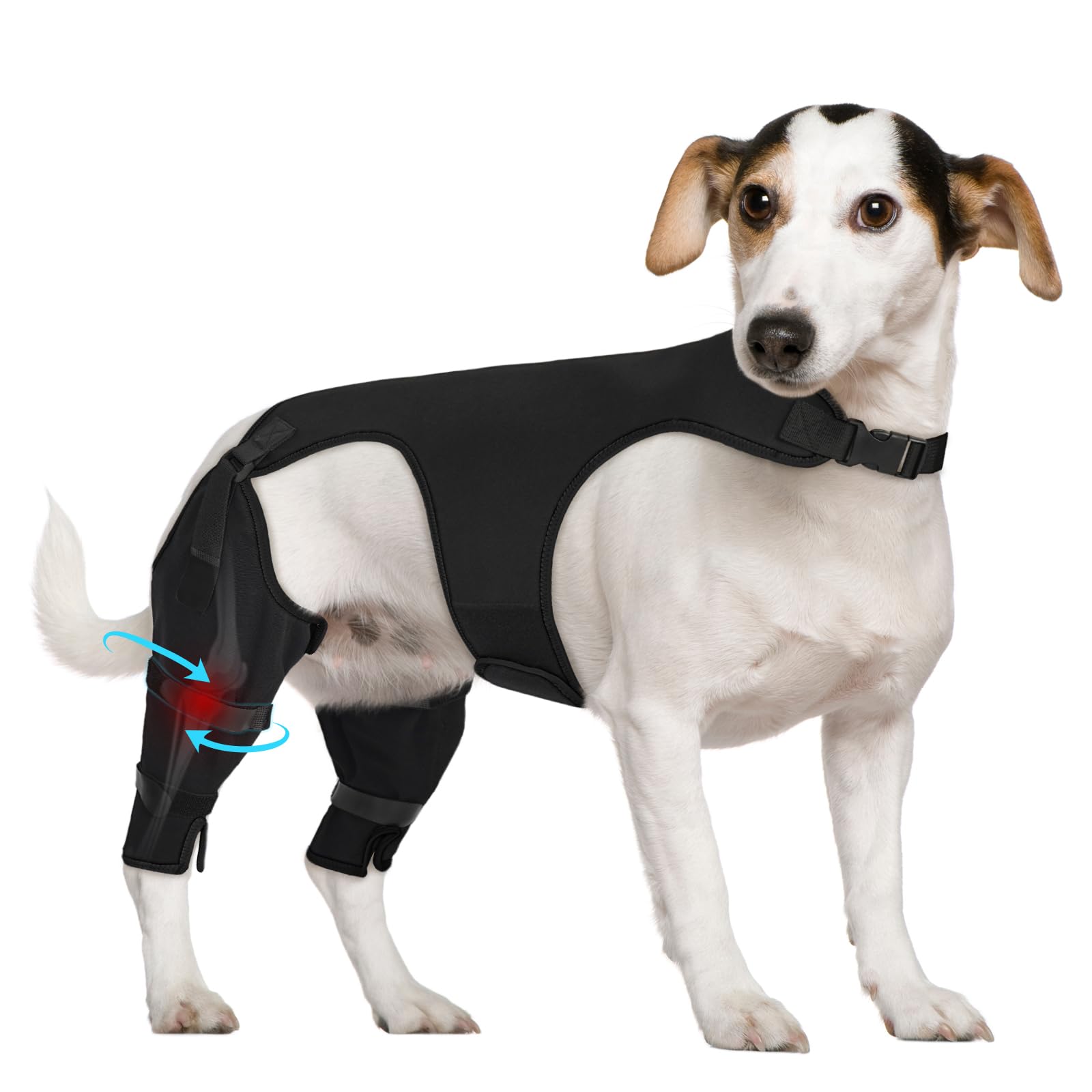 Supet manga para pierna trasera de perro, protege contra lamidos.
