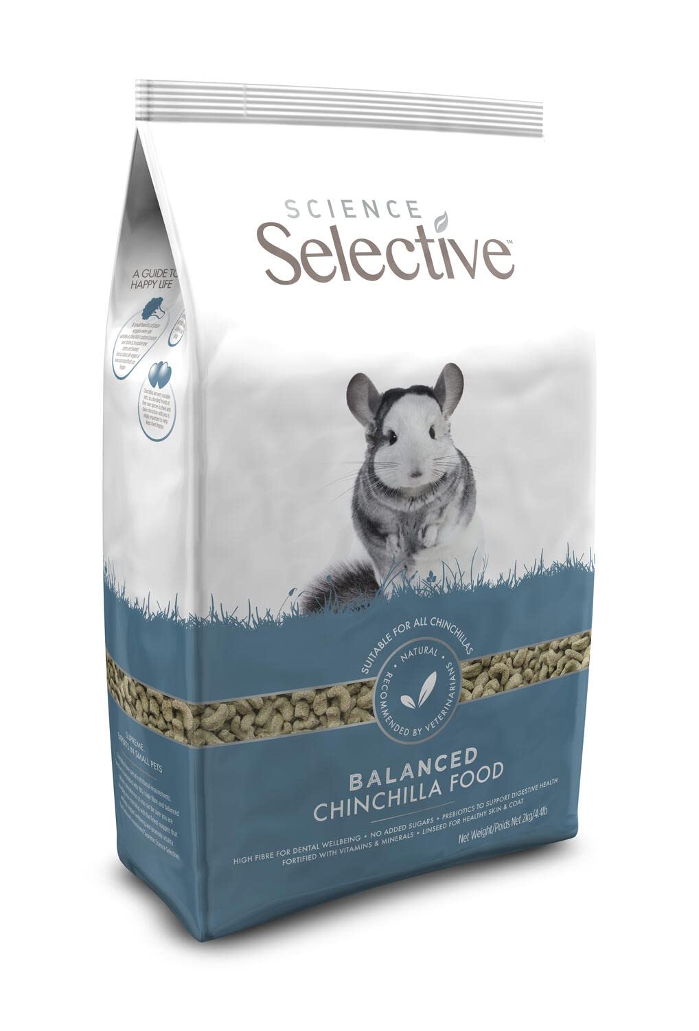 Sin colorantes artificiales, ingrediente natural para chinchillas
