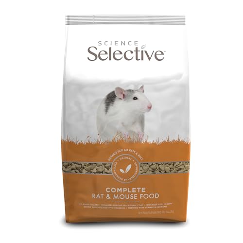 Supreme Petfoods Science Selective, gránulos, textura atractiva para ratas y variedad en la dieta.