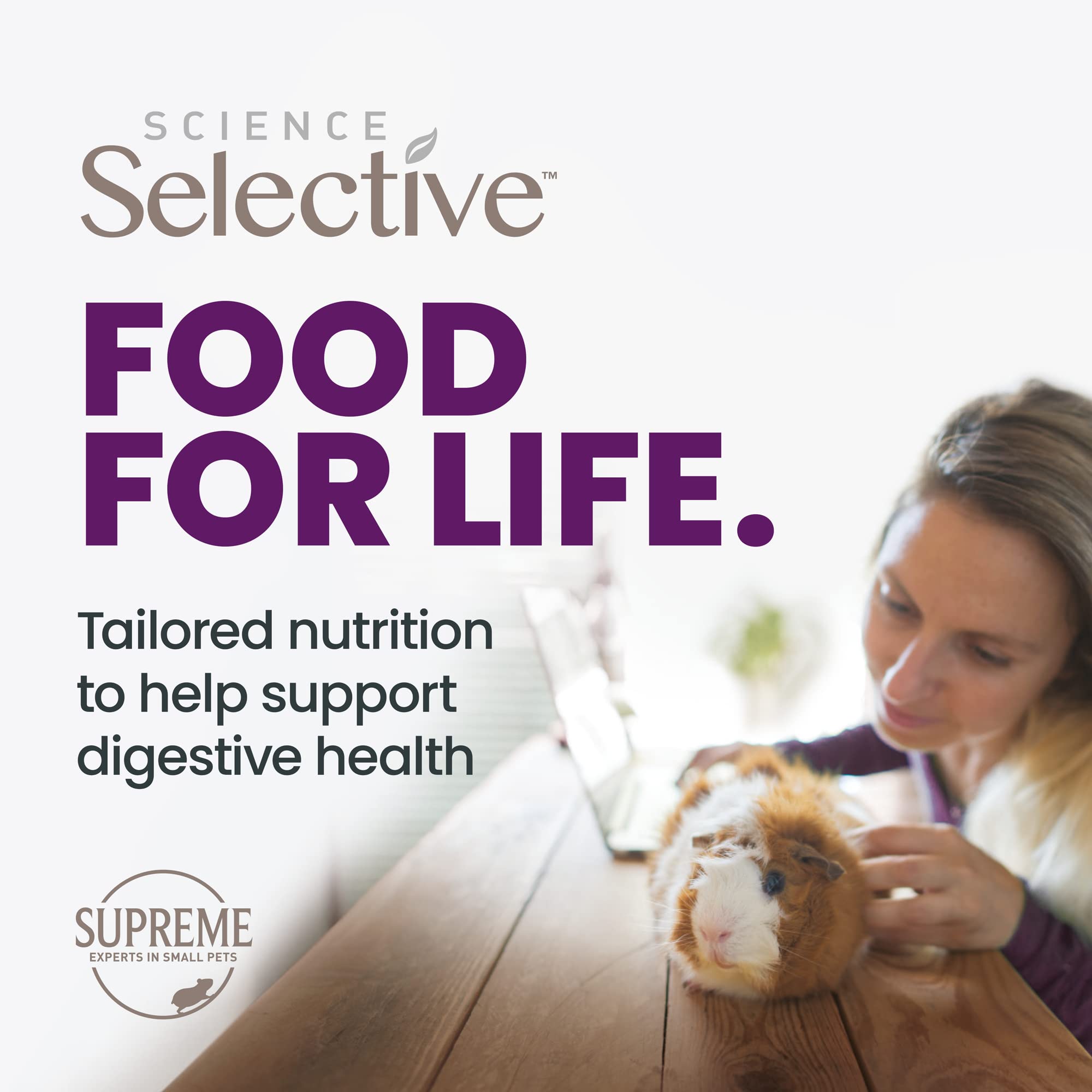 Primer plano de pellets de Supreme Petfoods Selección Científica para dieta equilibrada