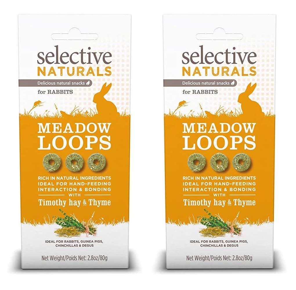 Supreme Selectivos Naturales, aros del prado: premio sabroso para conejos y cobayas.