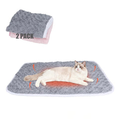 SUPRIY cama autocalentable para gato rosa, refugio cálido y suave.