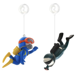 SUPTEC buzo de acuario, figura amigable para el pez y juego seguro