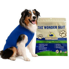 SurgiSnuggly: sujeción de pañal para perro XL azul, mantiene el pañal en su lugar