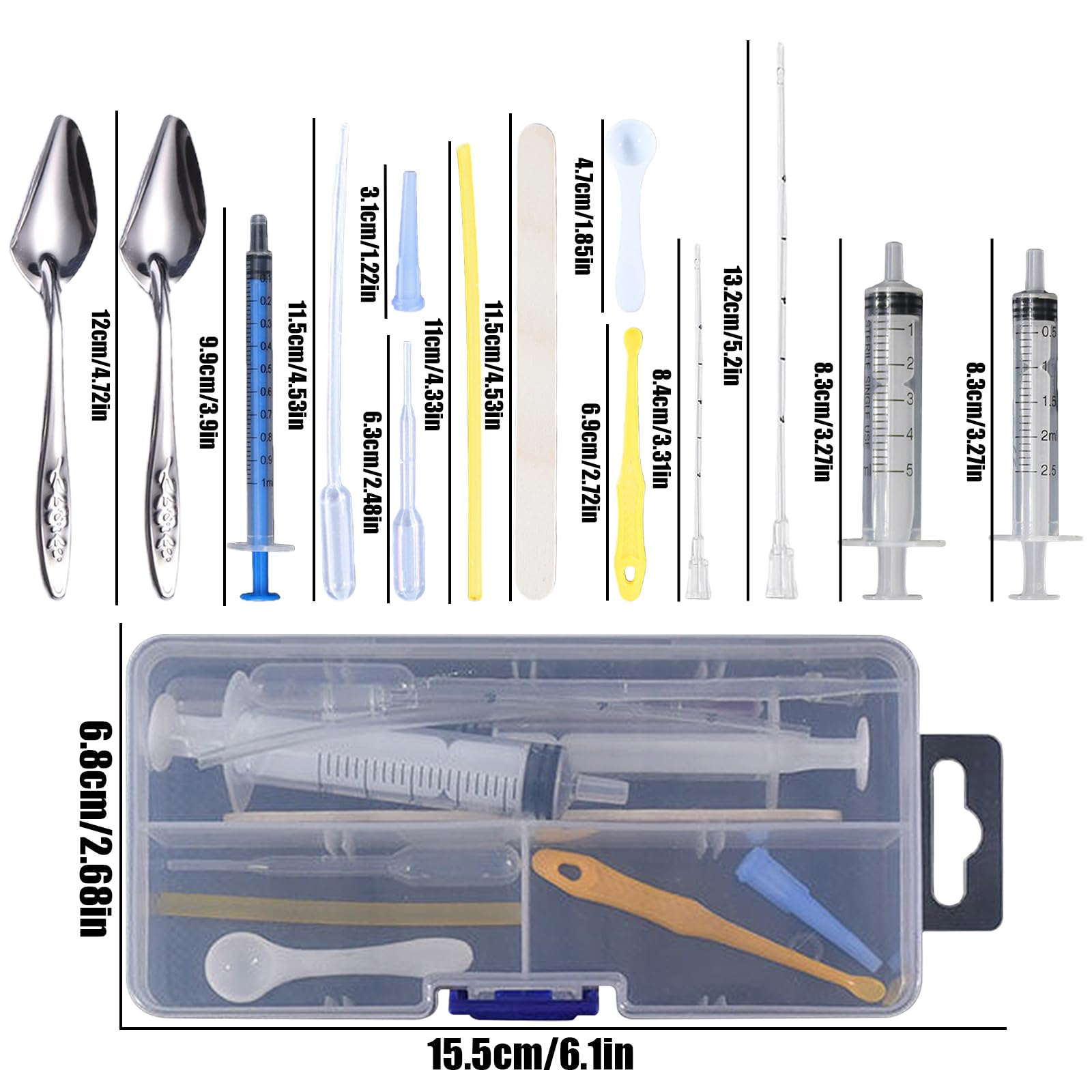 Jeringas Suxgumoe de 2,5 ml para alimentación controlada de líquidos.