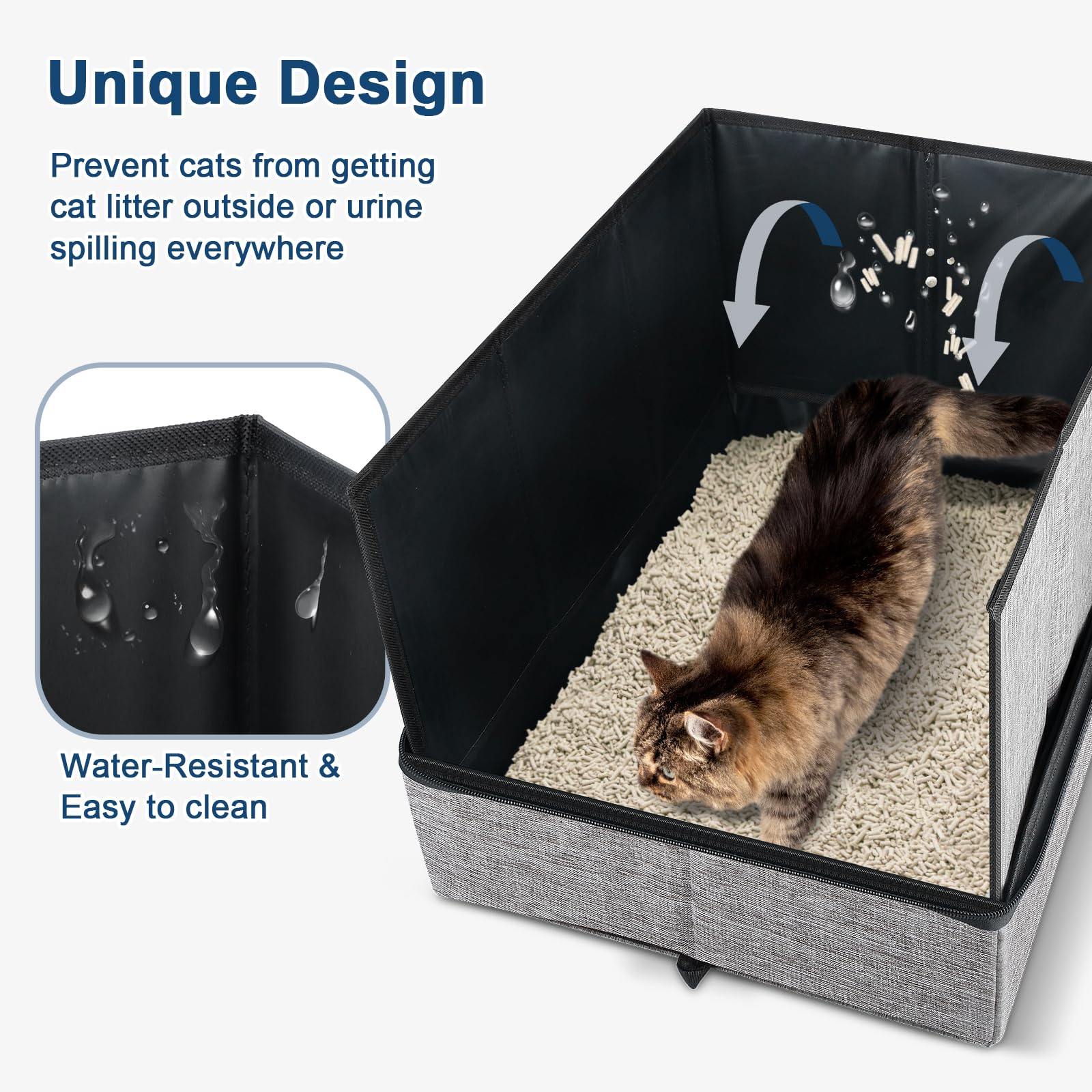 Suzzipaws escudo-desmontable para evitar salpicaduras