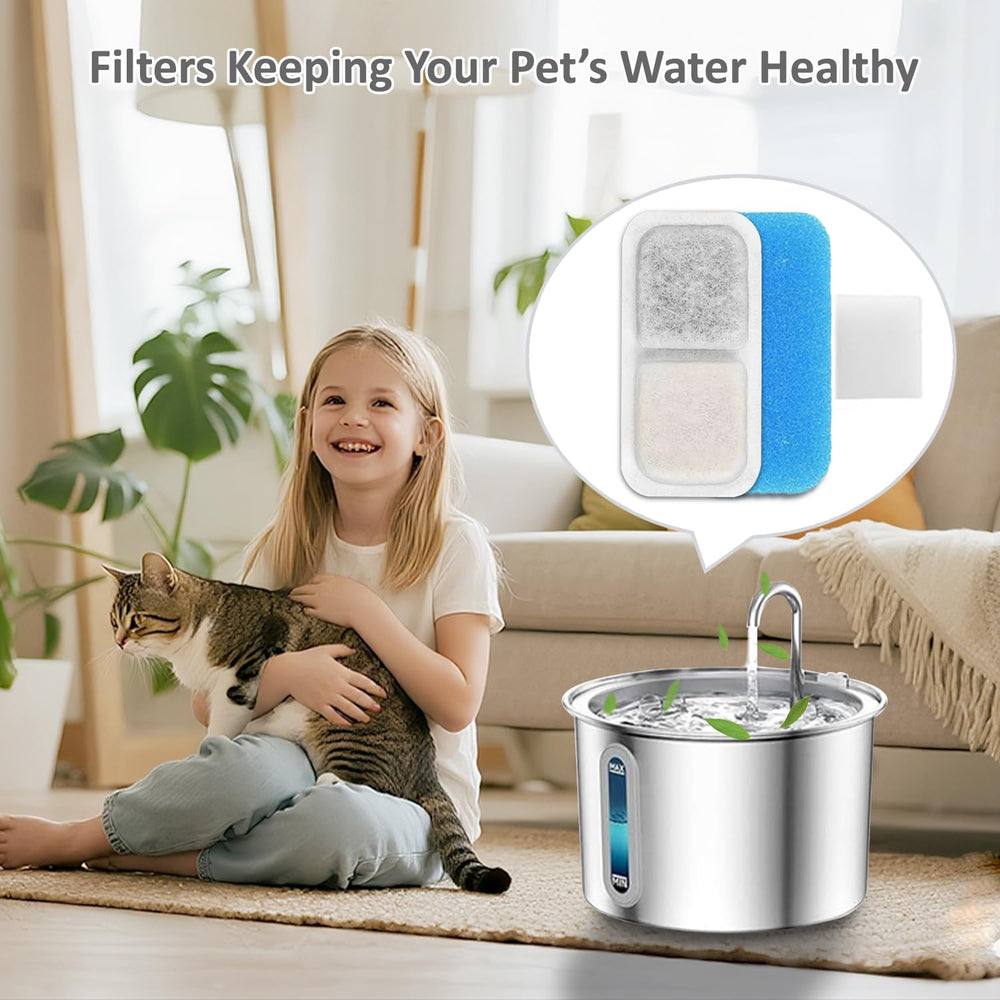 Svrinlio kit completo de filtros para bebederos de gatos, 12+12+12