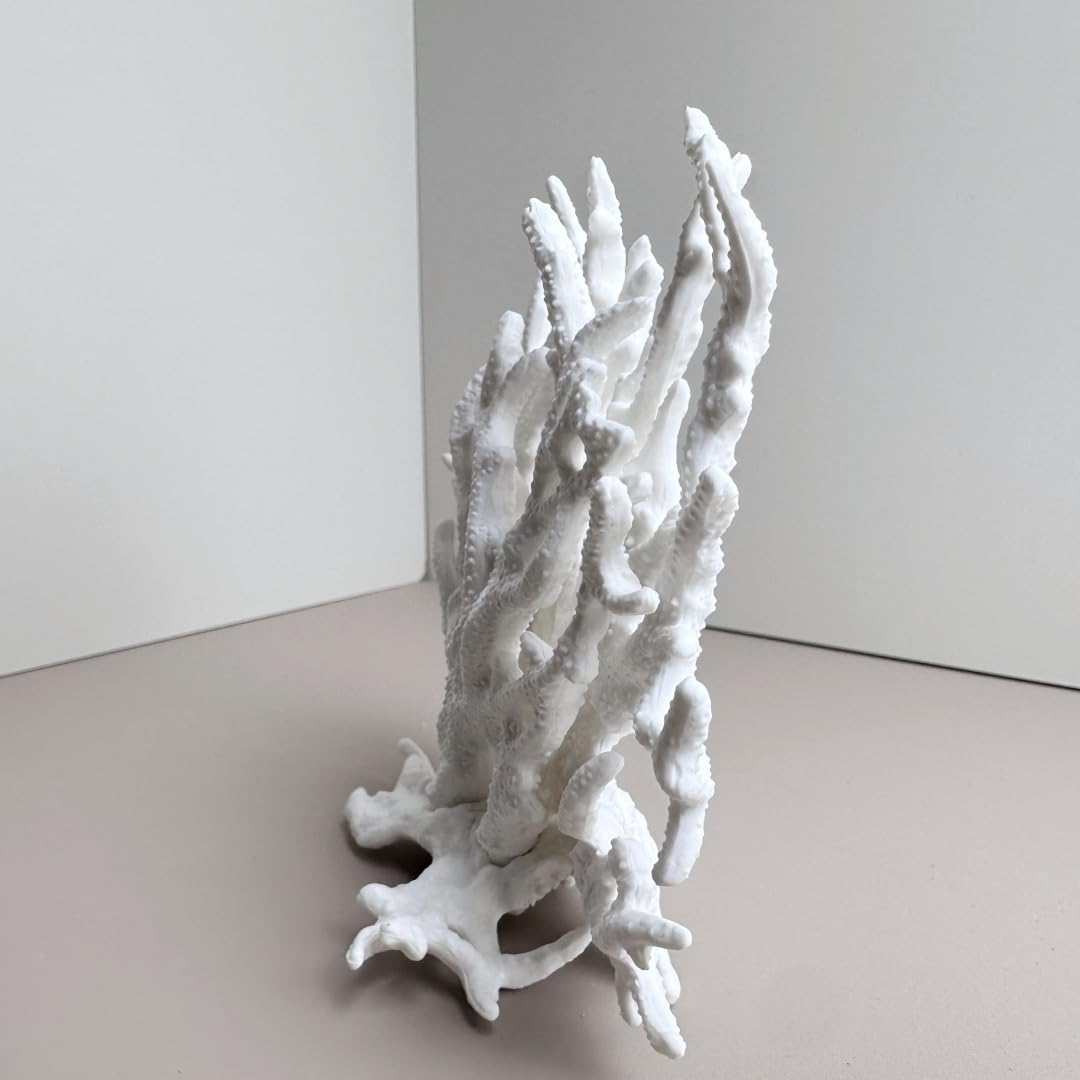 SwandTanpand coral artesano para acuario blanco, toque elegante