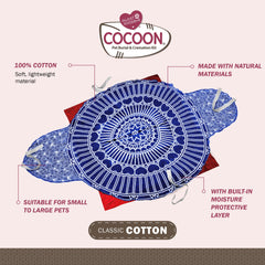Sweet Goodbye Cocoon: ceremonia ecológica con materiales compostables para recuerdo respetuoso.