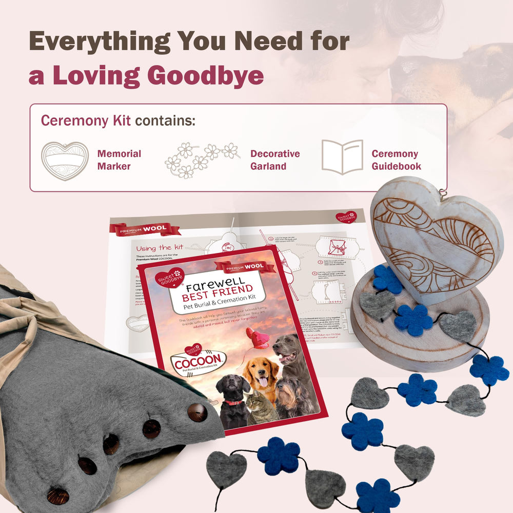 Sweet Goodbye Cocoon, embalaje minimalista para entrega cuidadosa