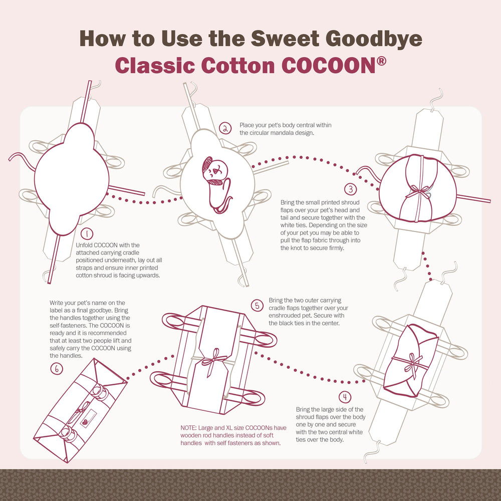 Sweet Goodbye Cocoon compatible con perros, gatos y otros tamaños