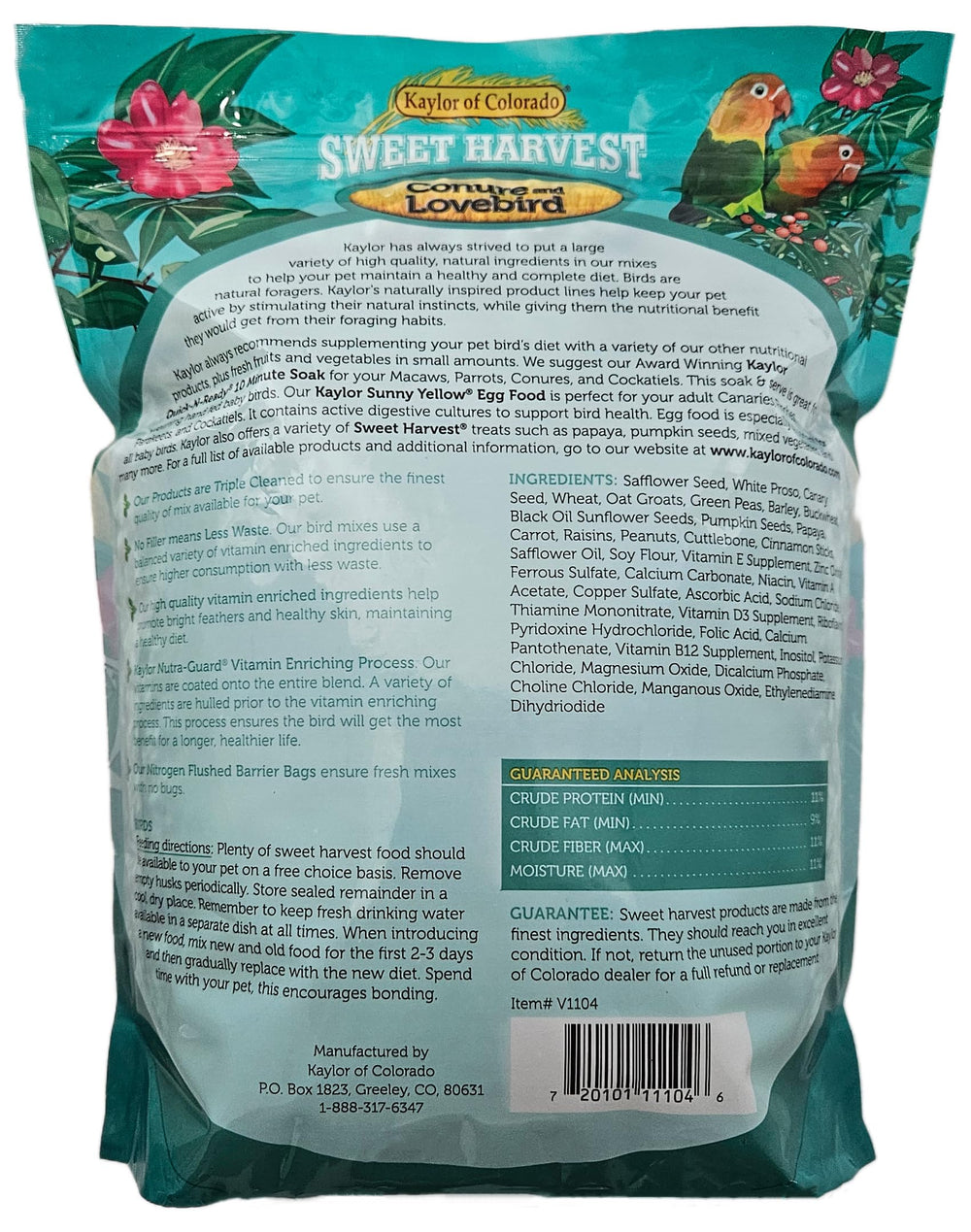 Sweet Harvest bolsa-cierre-hermetico 4lb, mantiene frescura de la mezcla