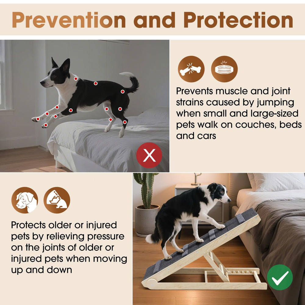 SweetBin escaleras para perros para coche y cama uso diario cómodo.