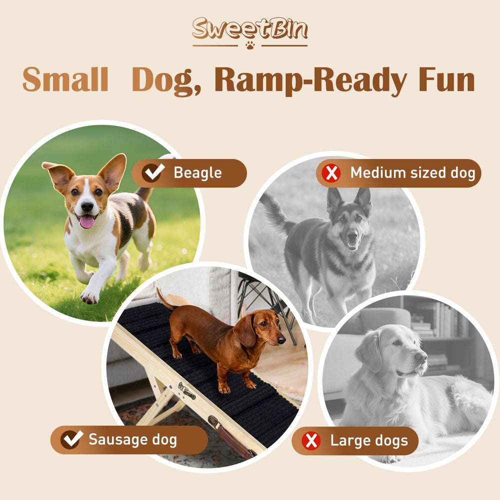 SweetBin rampa ajustable 12 pulgadas para subir a muebles.