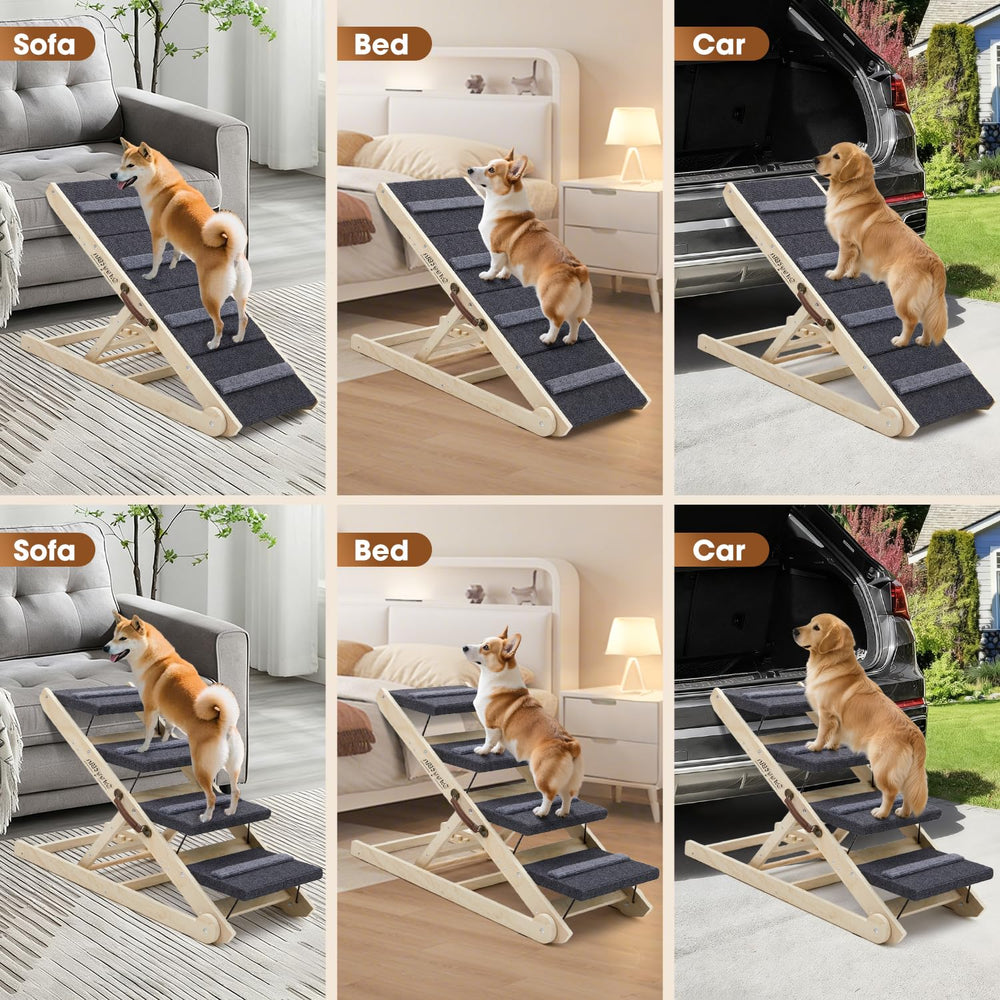 SweetBin rampa para perro capacidad de hasta 200 libras uso versátil.