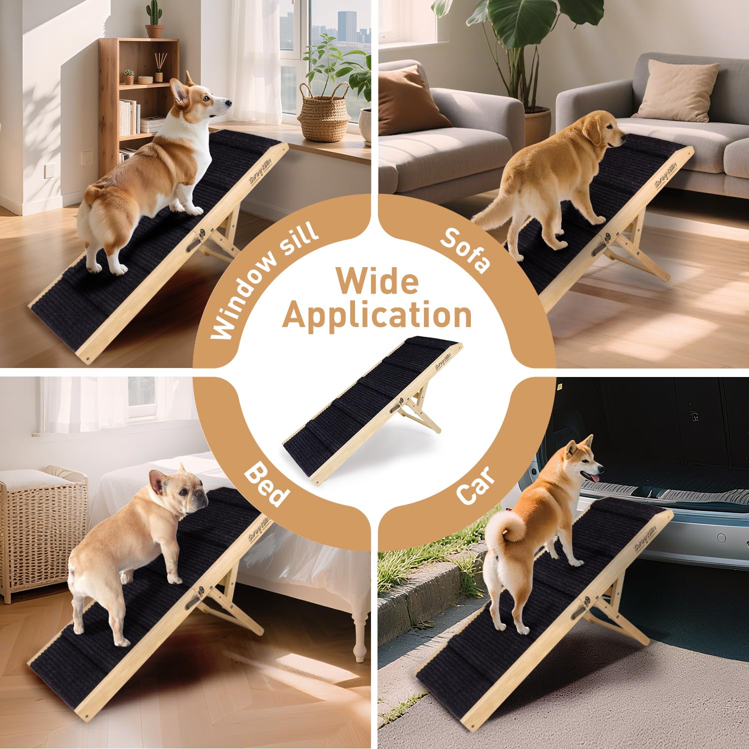 SweetBin rampa plegable: diseño compacto para guardar bajo la cama.