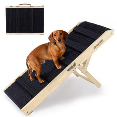 SweetBin rampa para perro sobre sofá facilita subir y bajar con seguridad.