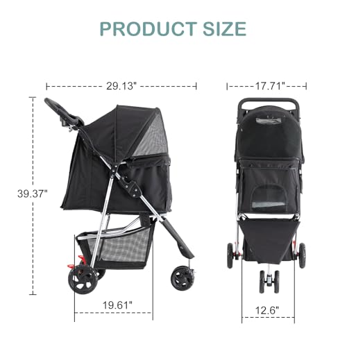 Sweetcrispy carrito con ruedas robustas, ideal para paseos urbanos.