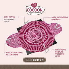 Sweet Goodbye Cocoon: capas de algodón natural envuelven suavemente a tu mascota