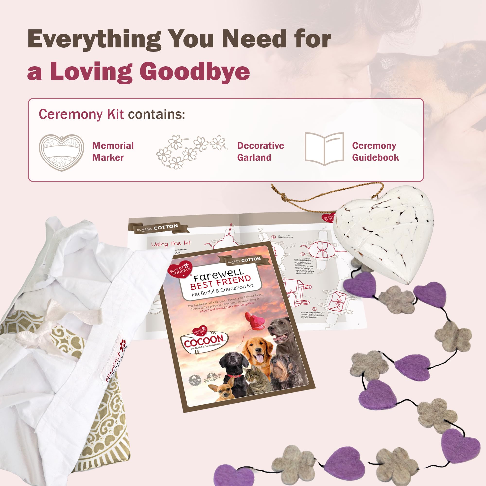 Sweet Goodbye Cocoon: color-blanco-natural para un aspecto sereno