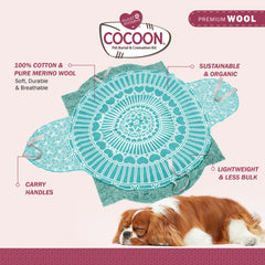 Sweet Goodbye Cocoon envoltura de lana premium, tacto suave y reconfortante.