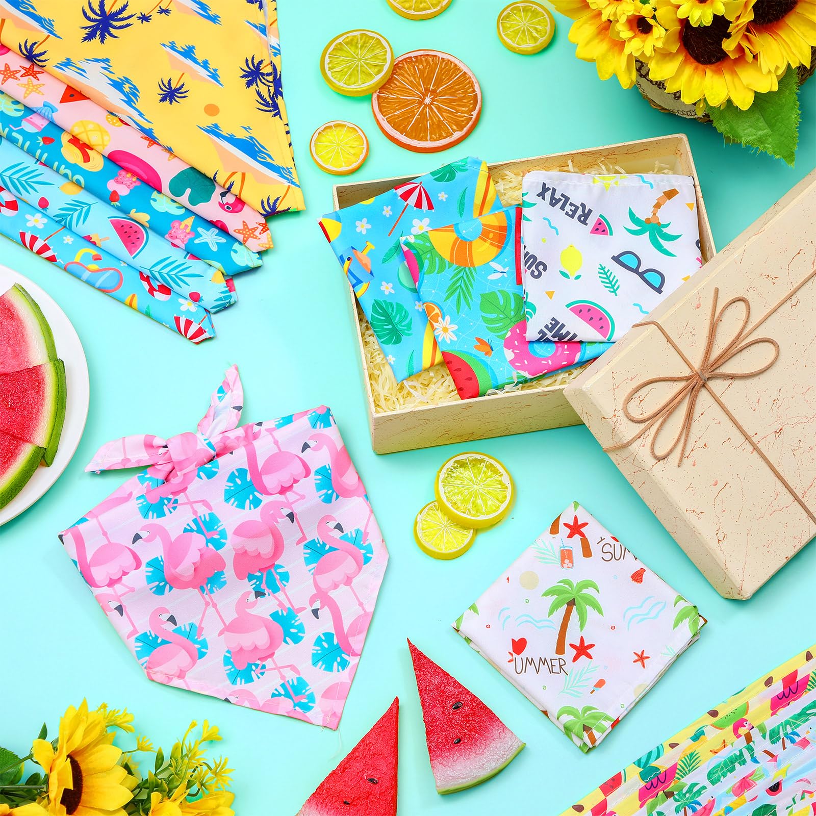 Bandanas Sweetude flamingo, estilo tropical para actividades al aire libre.