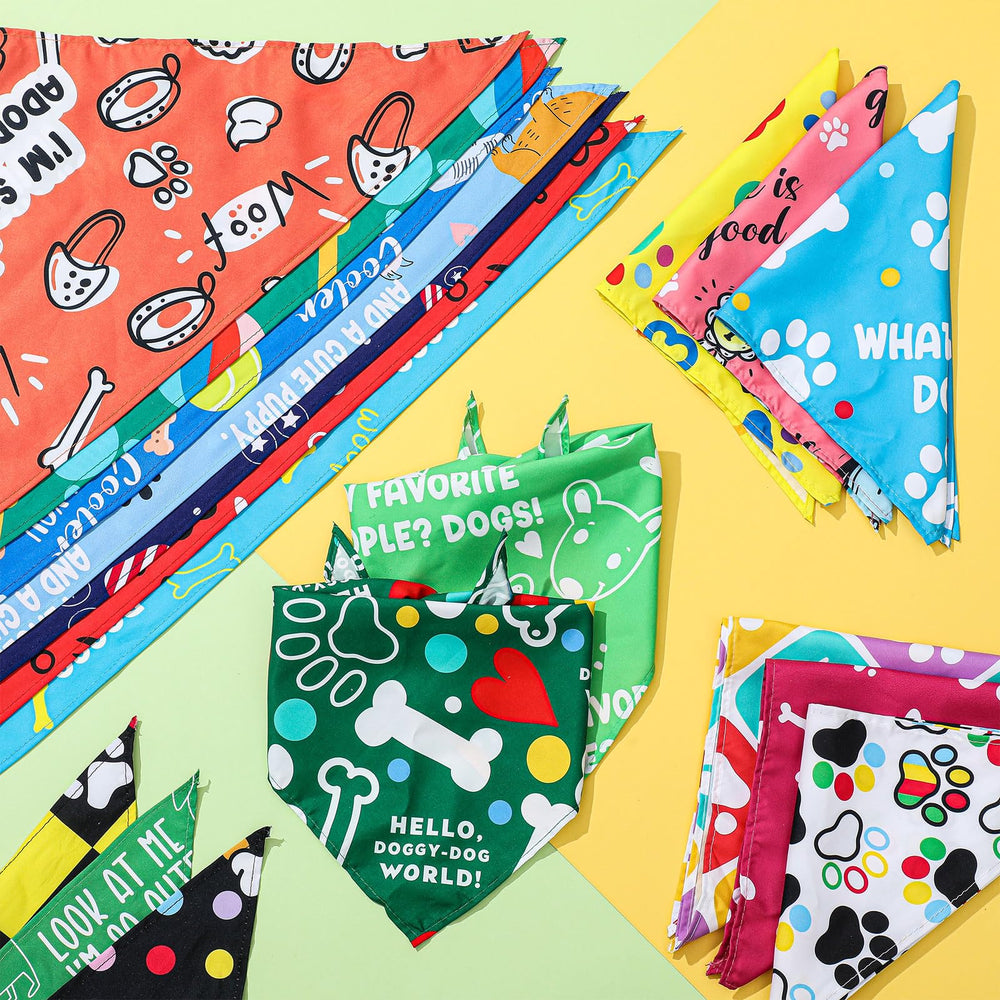 Sweetude pañuelos para perros, uso como pañuelo triangular versátil para cualquier ocasión.
