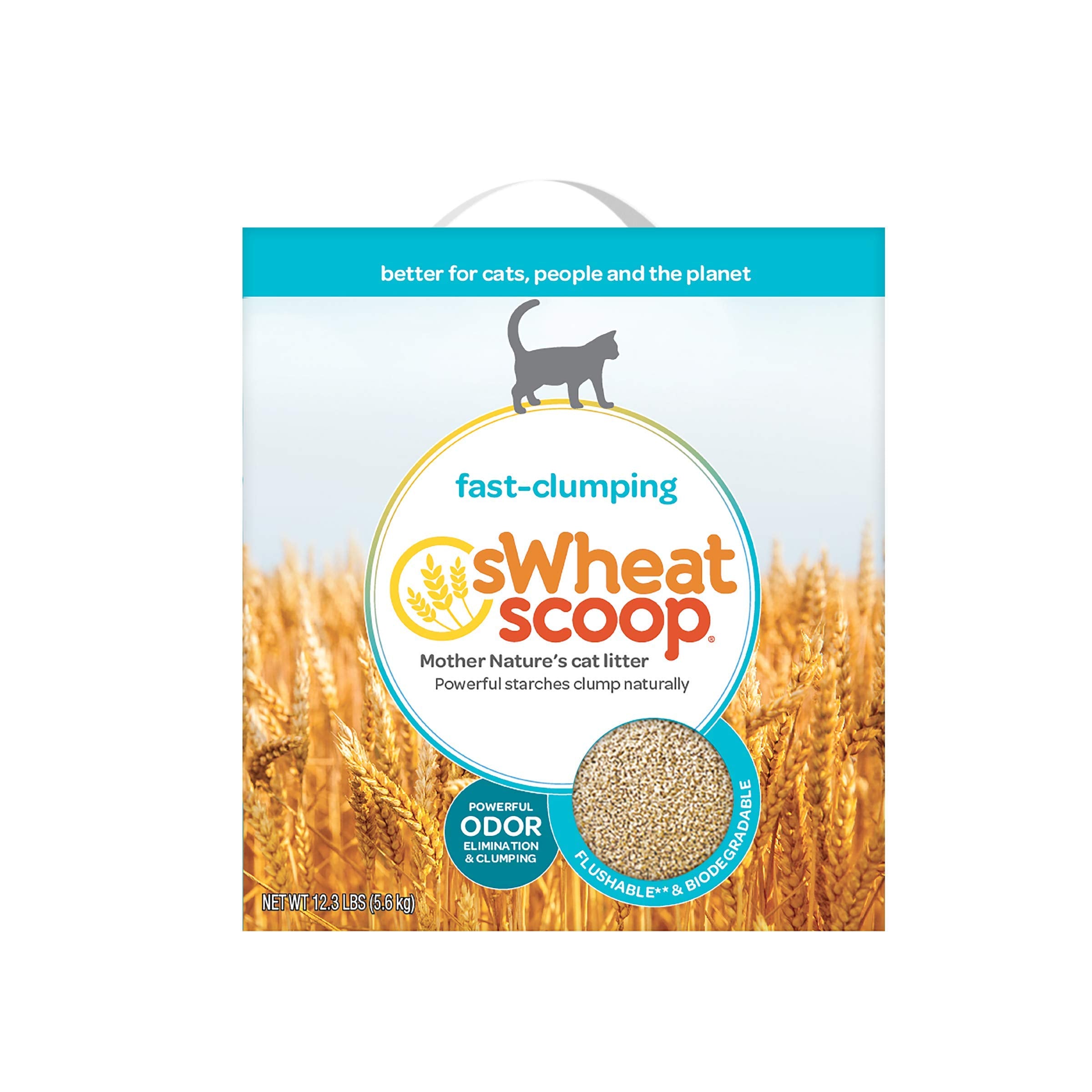 sWheat Scoop textura-grumos-firme: facilita la limpieza en hogares con varios gatos.