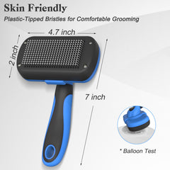 Swihauk: sistema de limpieza con botón para retirar pelo recogido al instante.