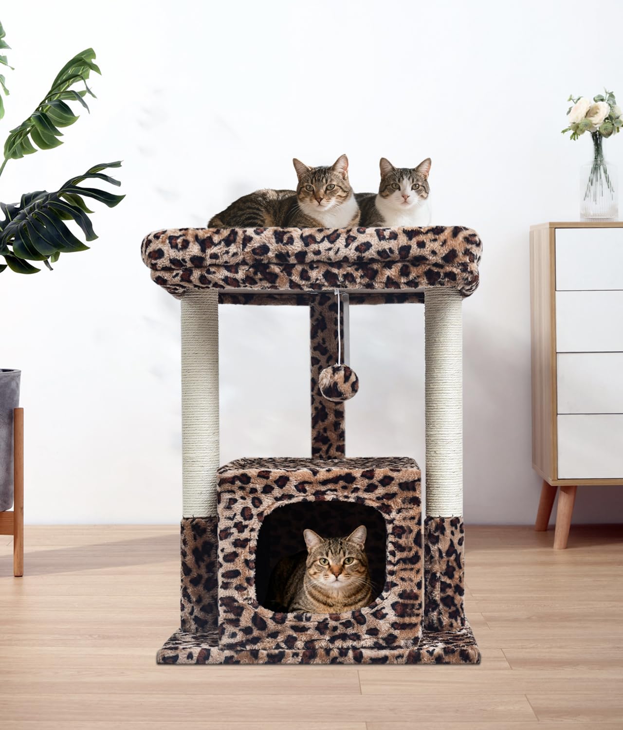 SYANDLVY árbol para gatos: montaje sencillo con instrucciones claras