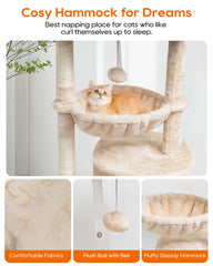syandlvy arbol gatos pequenos postes rascar sisal natural, protege muebles