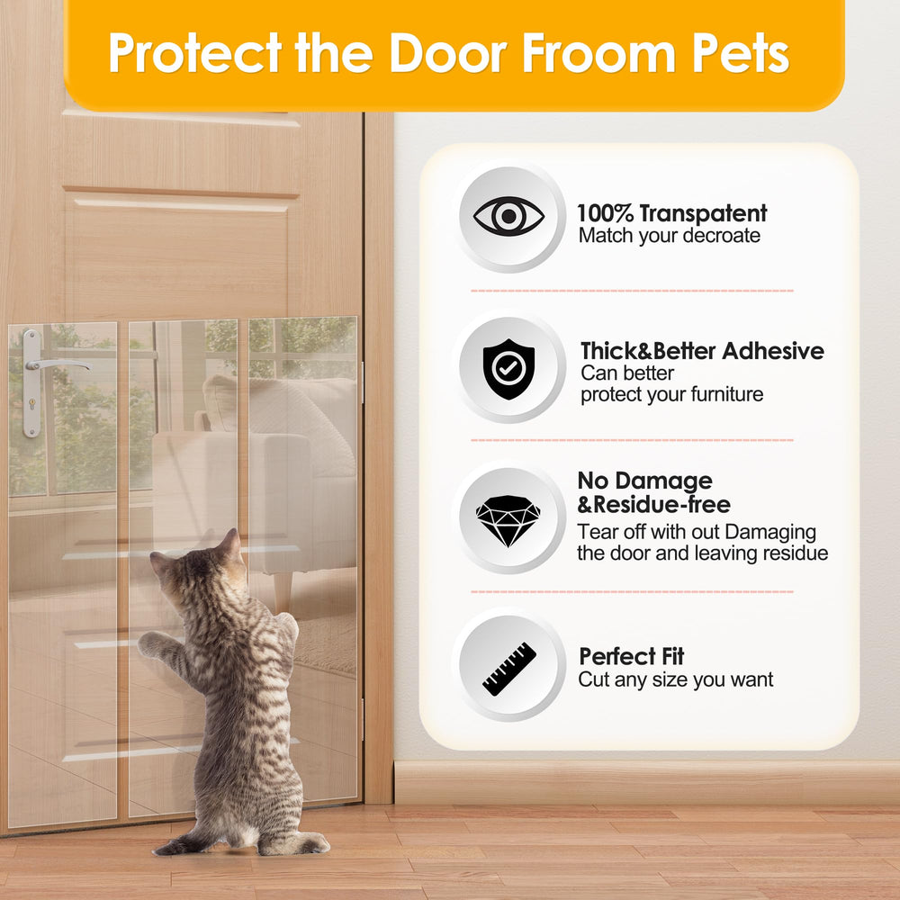 Protección adhesiva para puertas y muebles sin alterar su aspecto