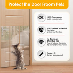 Protección adhesiva para puertas y muebles sin alterar su aspecto