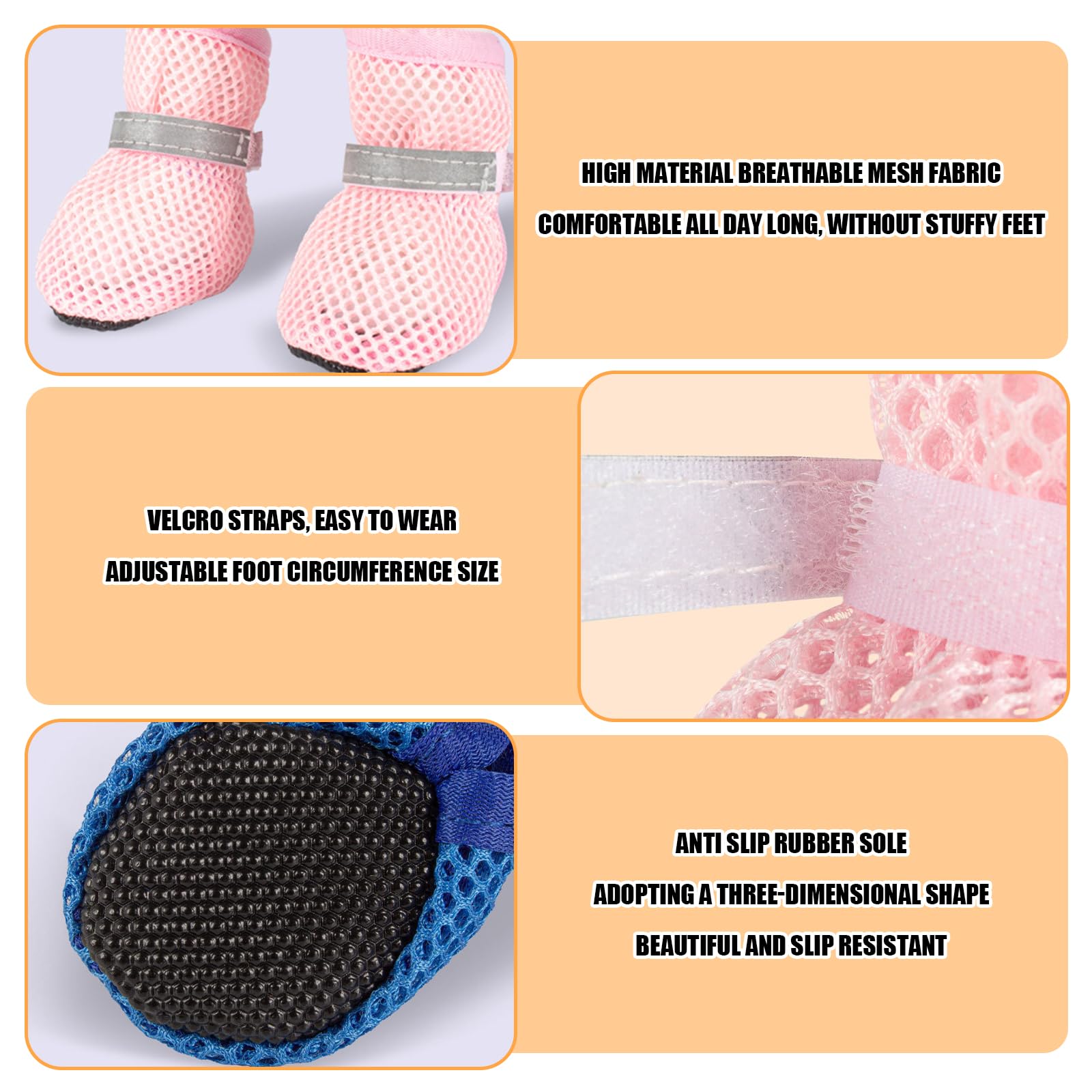 Symphonyw protección antideslizante para patas, suela suave para pavimento caliente